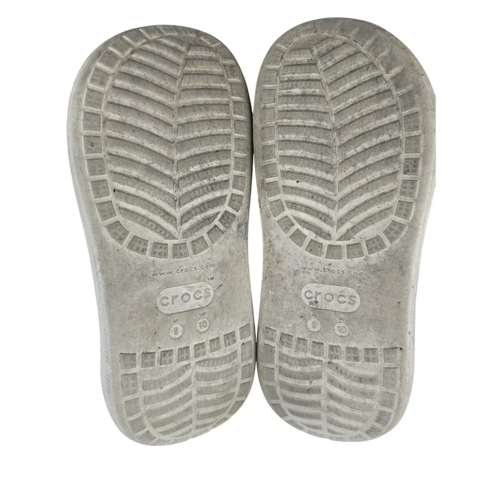 Crocs Classic Crush Clog Bone Men 8 Women 10‎ Platform Chunky Sole Sandal 207521